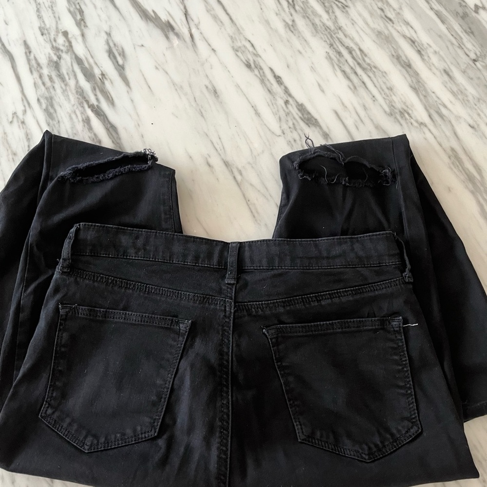 TOPSHOP MOTO Ripped Skinny Jeans - Picture 3 of 5